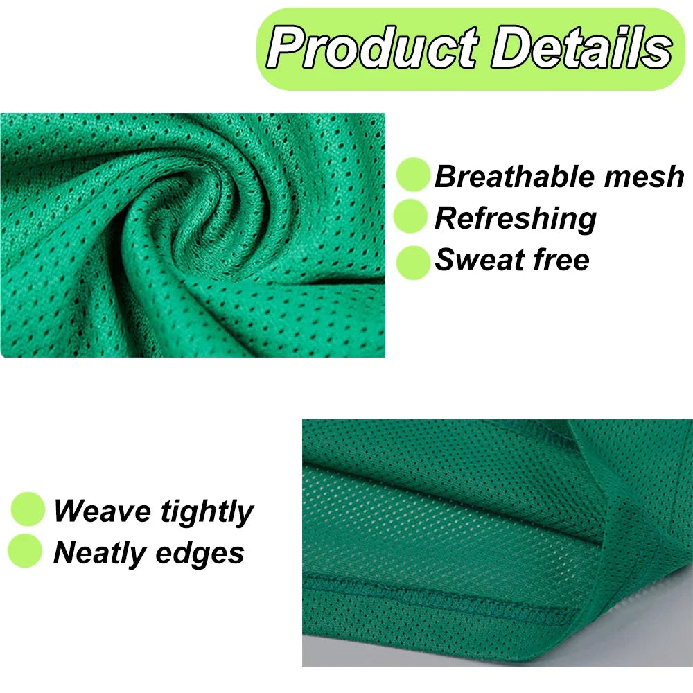 Breathable Soccer Training Vests for Kids and Adults - 6 Pack