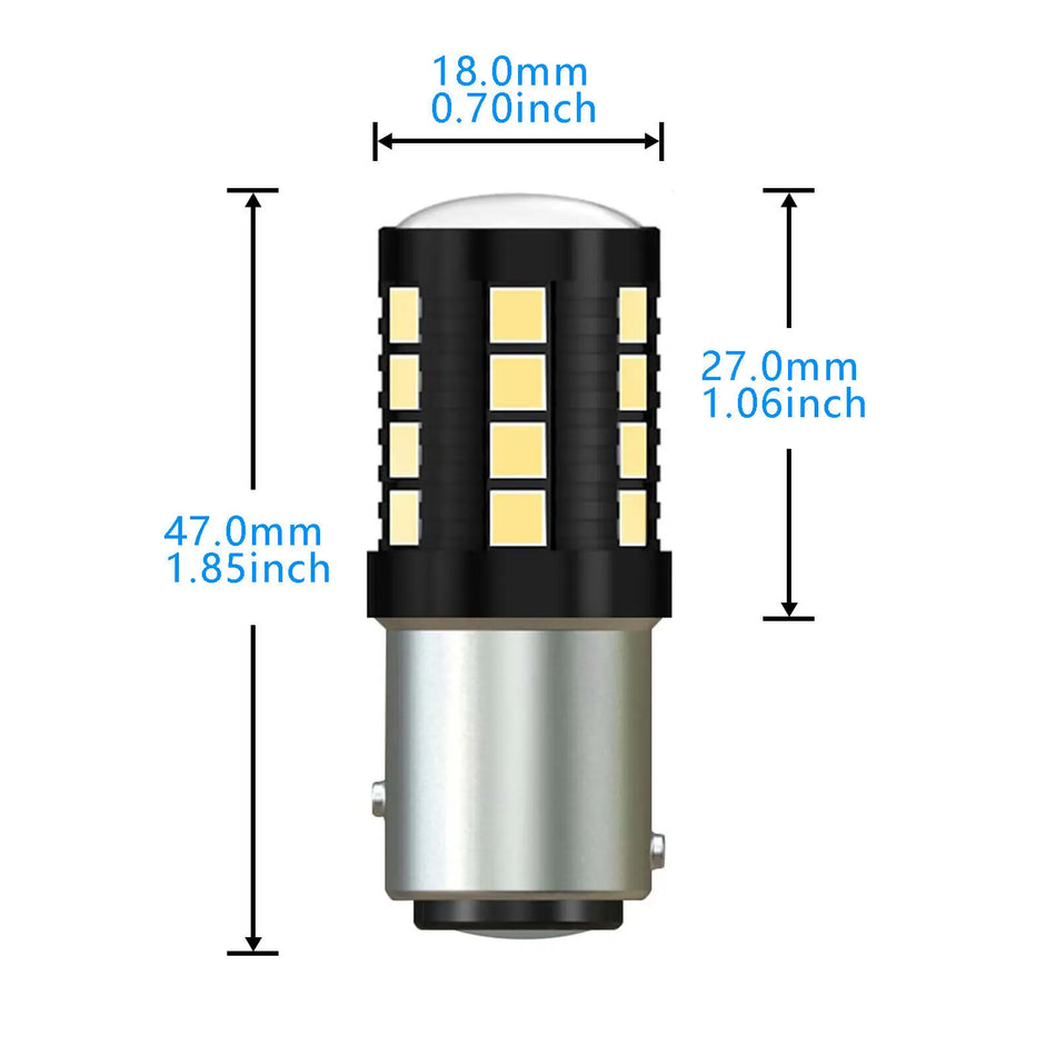 P21 4W LED Canbus zadní světlo žárovka pro vozidla, 900 lm, 50k hodin