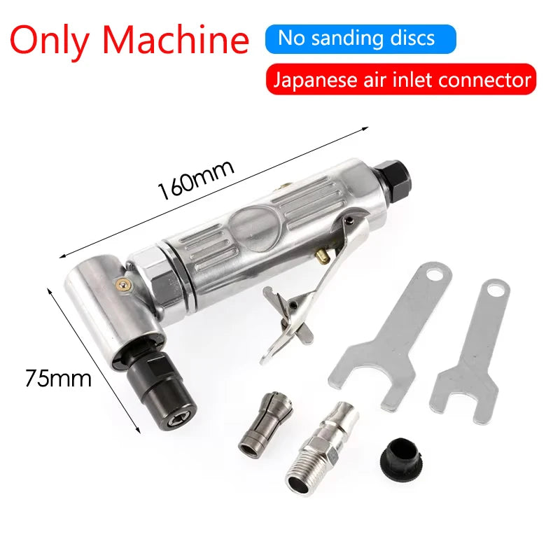 Mini 1/4 Air Angle Die Grinder 90 Degree - Safety Trigger Only Machine