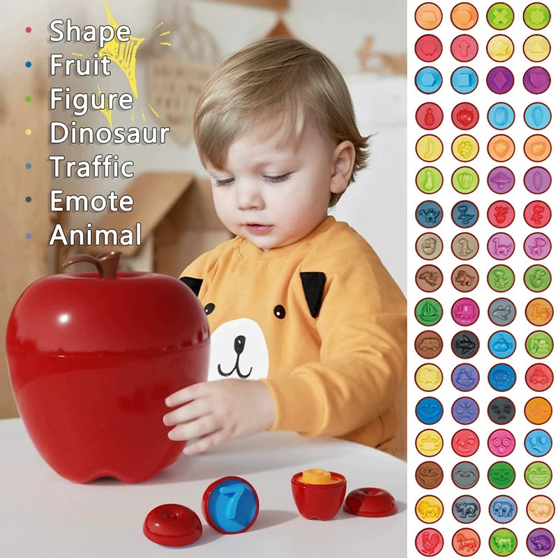Apple Smart Egg 3D Puzzle &ndash; Fine Motor Skills Development