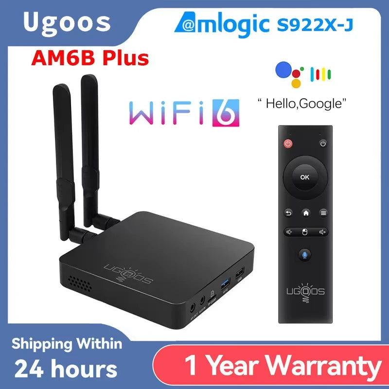 Amlogic S922X-J 4K Smart TV Box s 4GB RAM, 32GB ROM a WiFi 6, kovový