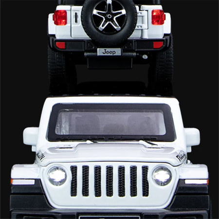 1:32 WELLY Jeep Wrangler Rubicon Alloy Diecast Model with Sound and Light