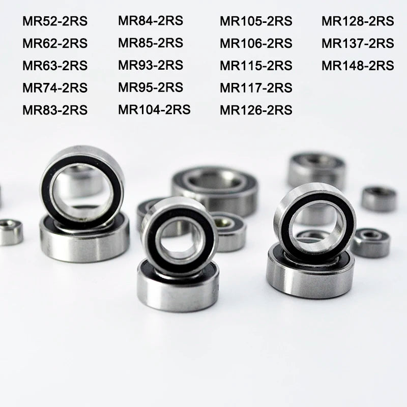 MR Series Mini Ball Bearings Rubber Sealed &ndash; 10 Piece Set CHINA / MR95-2RS 5x9x3mm