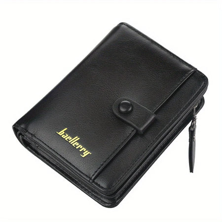 Personalised PU Leather Zipper Coin Pocket Wallet for Men