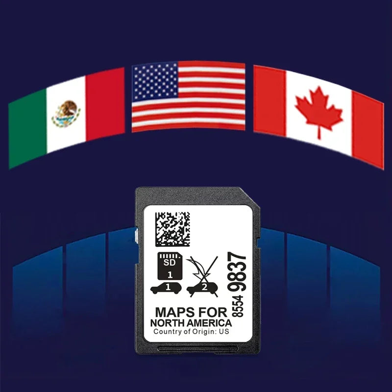SMIOST 8GB Map SD 8554-9837 - GPS Navigation For GMC CHINA