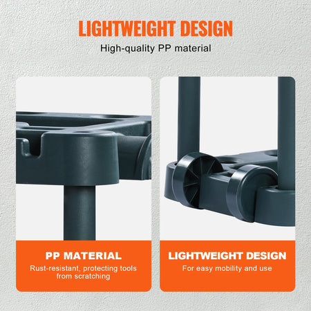 SucceBuy 10 Slot Yard Tool Organizer &ndash; Space Saving Rack