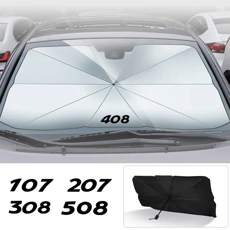 Peugeot Windshield Sunshade Umbrella for Model Series 206 to 5008