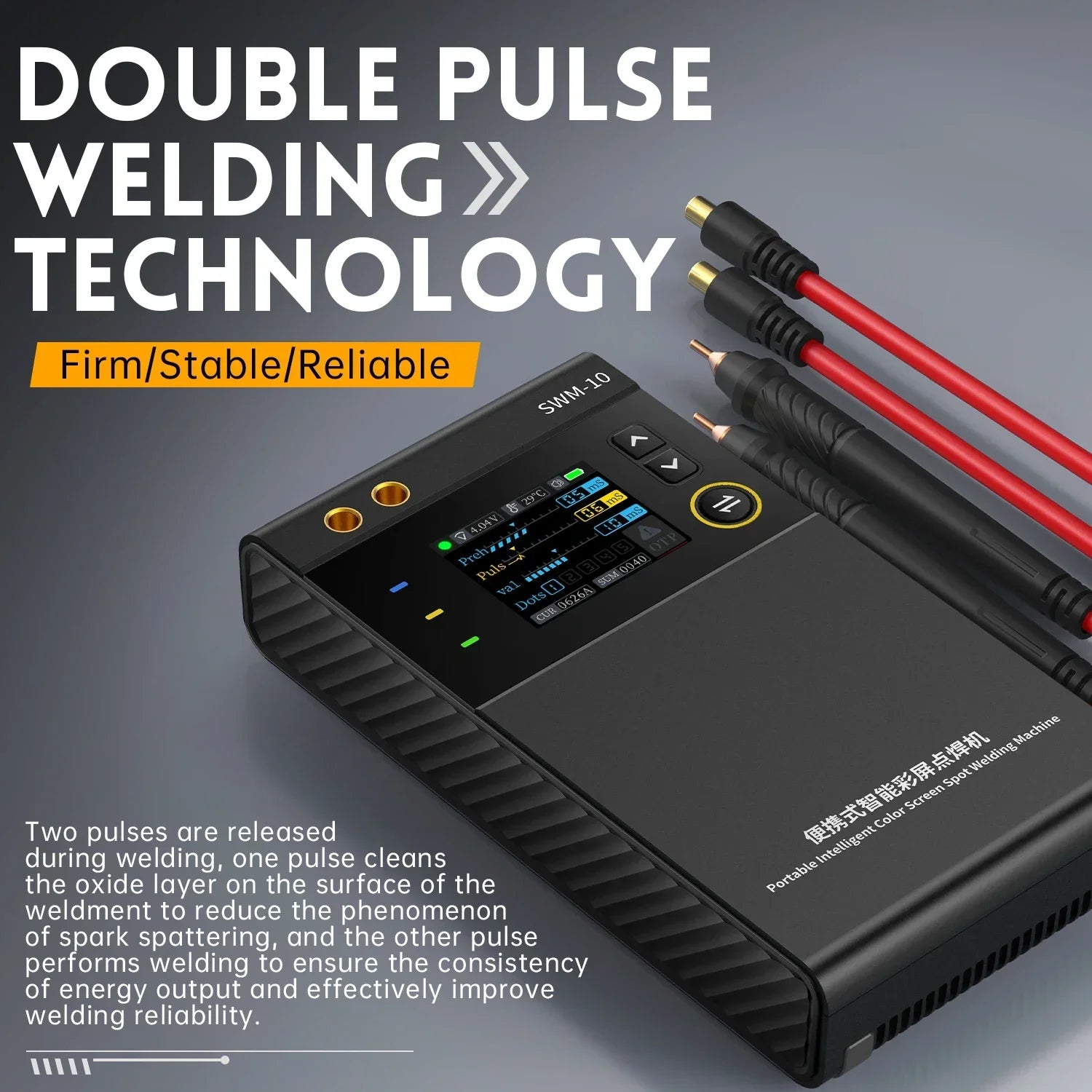 FNIRSI SWM-10 Portable Battery Spot Welder &ndash; Compact 5000mAh DIY Welding Tool