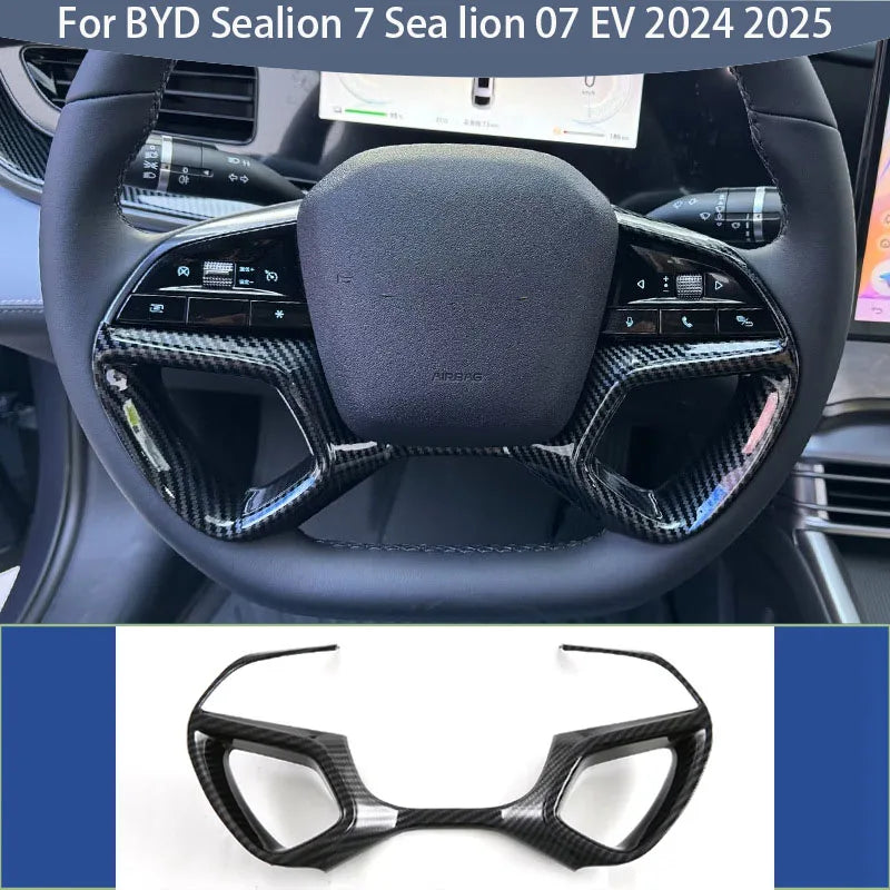Modanatura del volante in ABS con design in fibra di carbonio per BYD Sealion 7