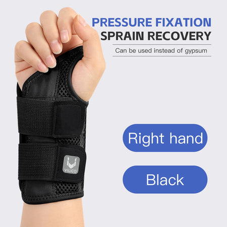 Wrist Guard with Thumb Protection &ndash; Adjustable for Joint Pain Black - Right Hand 1 / S/M