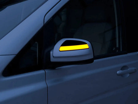 2Pcs Dynamic Side Mirror Indicator For Mercedes W204 C Class Yellow