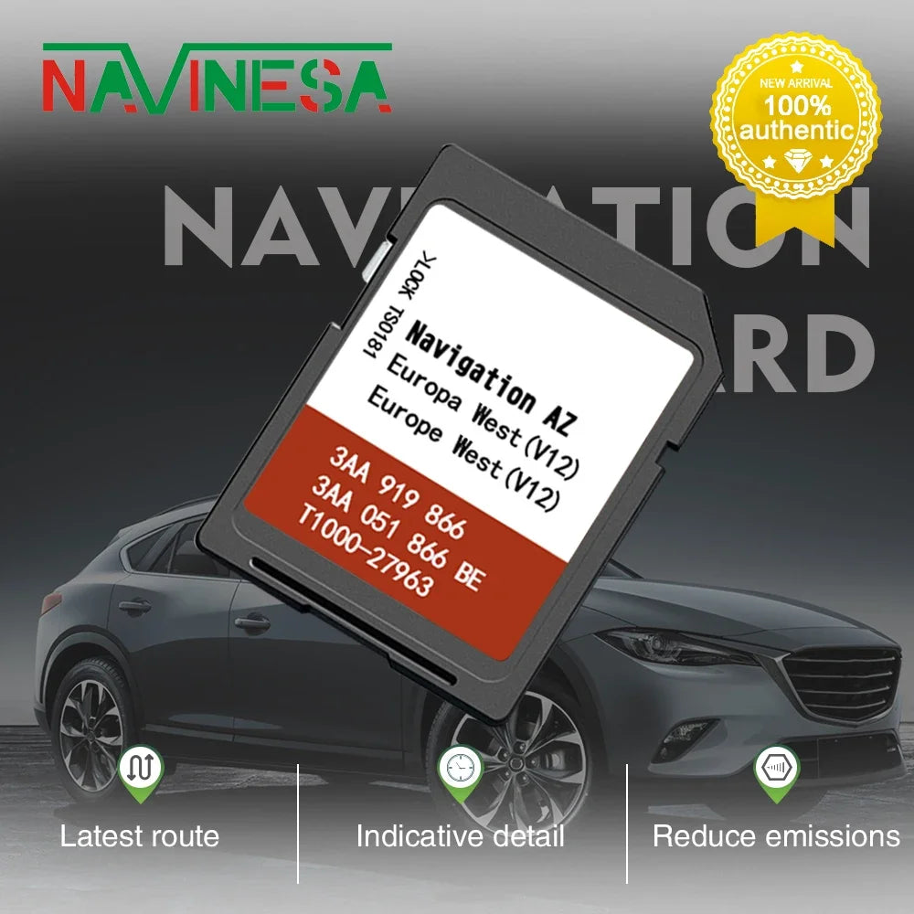 RNS 315 AZ V12 West Europe SD Nav Card &ndash; West Europe Maps