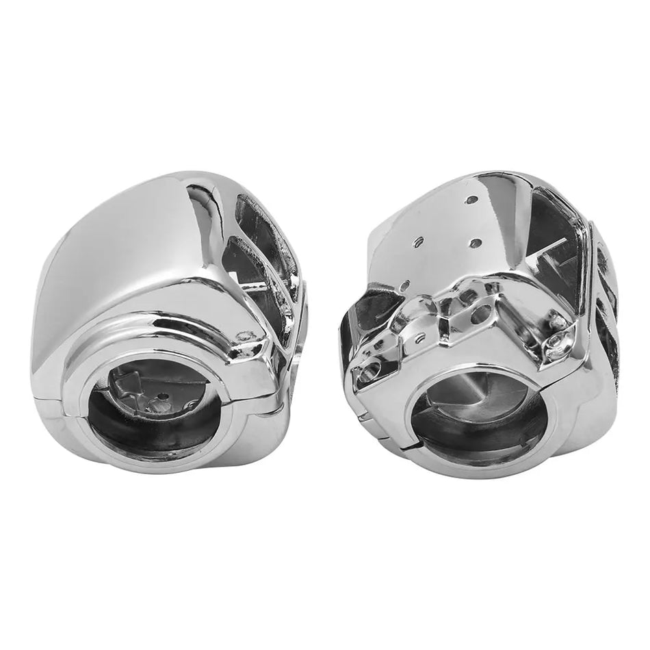Motorcycle Chrome Aluminum Handlebar Switch Housing Cover &ndash; Durable Protection for Harley Models