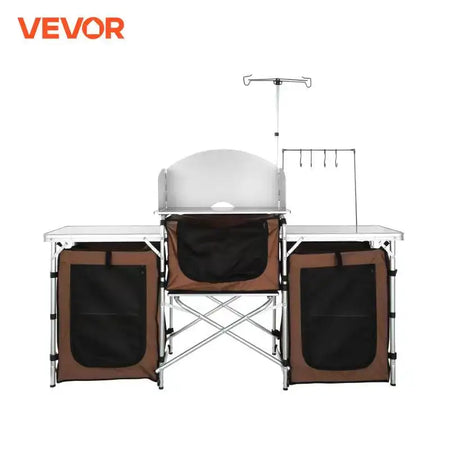 Camping Kitchen Table Folding Aluminum Windscreen