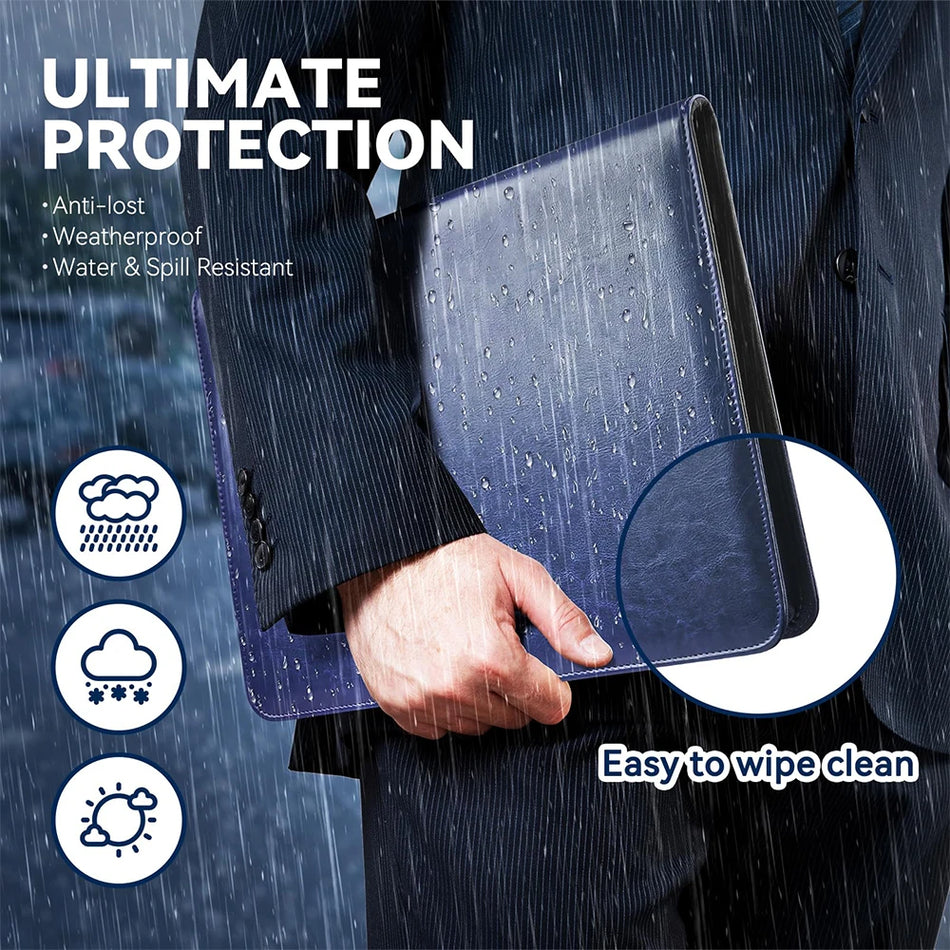 Кожен папка с цип за документи 10.2 инча