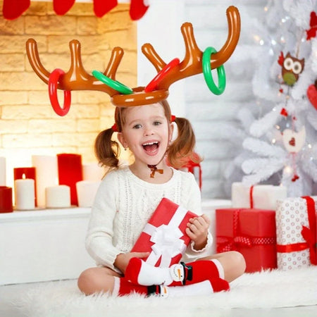 Inflatable Reindeer Antler Ring Toss Game &ndash; CE Certified Fun