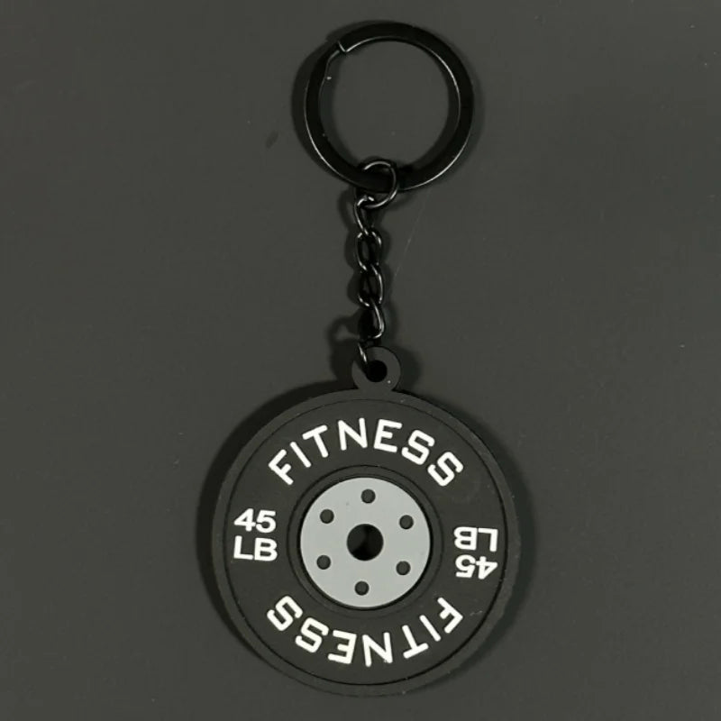 2025 Barbell Keychain - Silicone Dumbbell Gifts for Gym Lovers Weight piece-C