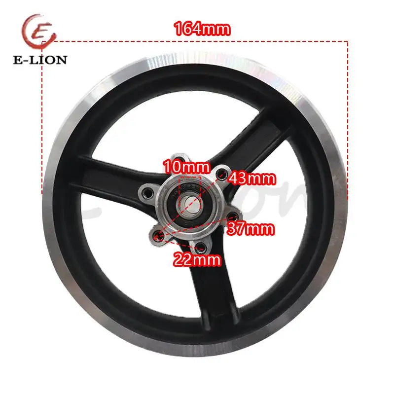 10 Inch Electric Scooter Wheels with Disc Brake - 10X2.50 Hollow Tyre Set