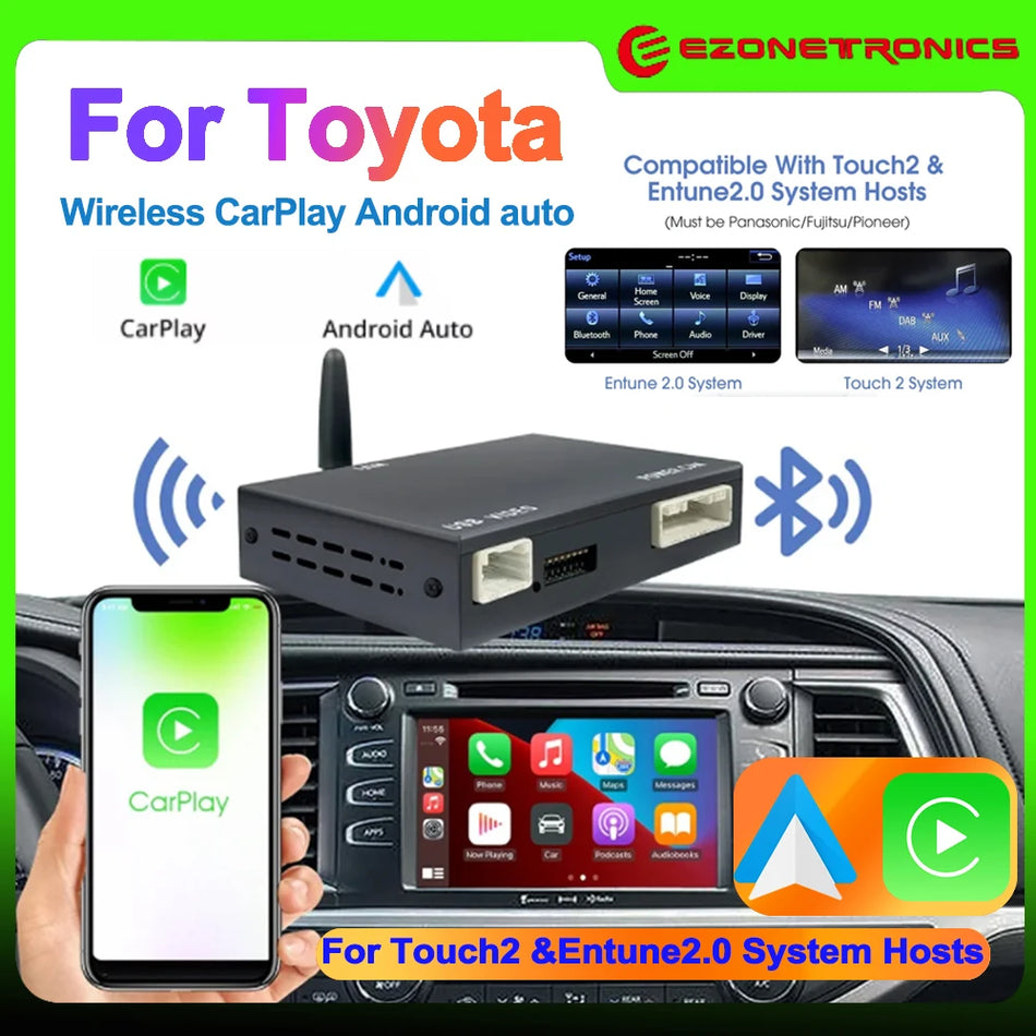 Toyota RAV4 Ασύρματο CarPlay Android Auto Retrofit Kit για Touch2 Entune 2