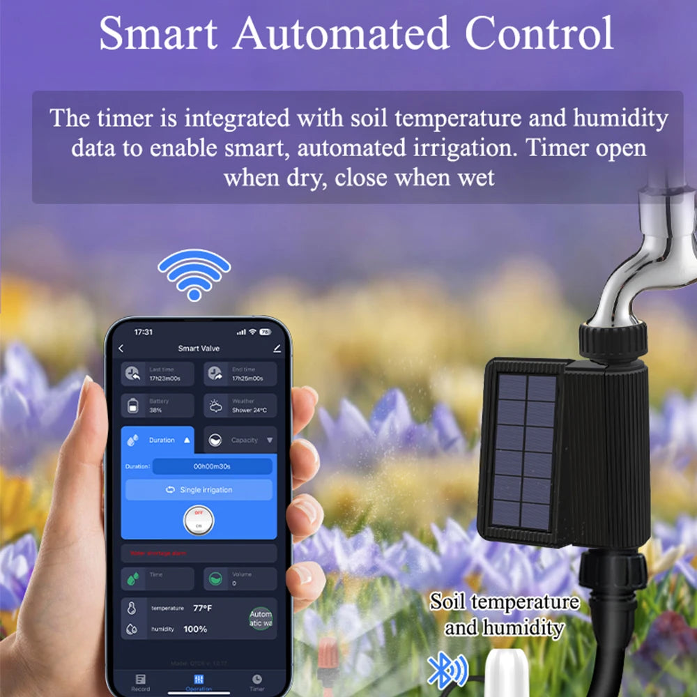 Smart WiFi Solar Watering Timer