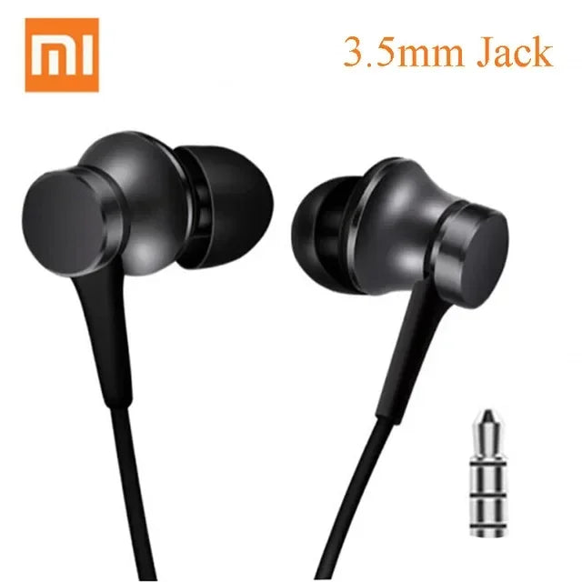 Xiaomi Bass Sound Wired In-ear Earphones with Mic HiFi for Android black