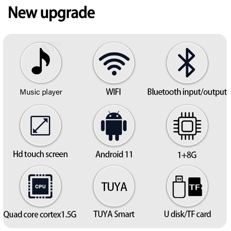 SUMWEE 4-Inch Android 11 Wall Amplifier with Bluetooth and Ceiling Speakers System