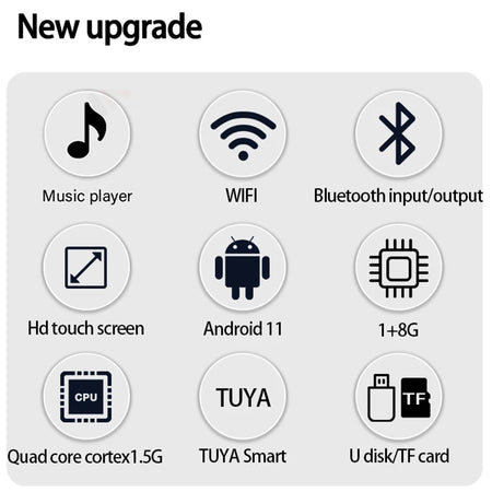 SUMWEE 4-Inch Android 11 Wall Amplifier with Bluetooth and Ceiling Speakers System