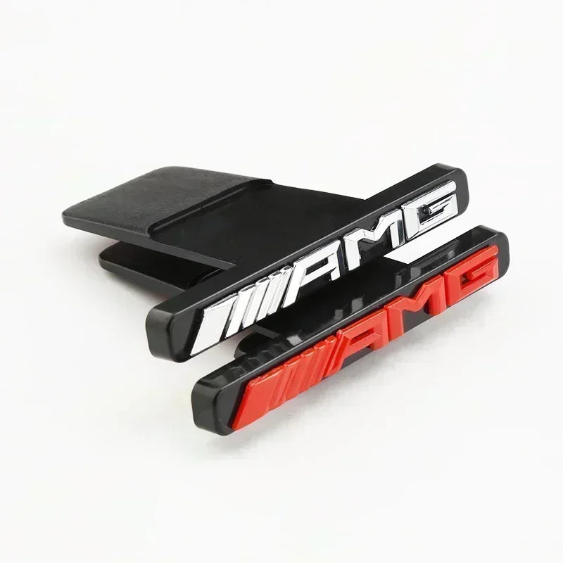 Premium Car Hood Grill Emblem Badge for Mercedes Benz AMG Models - Fits GLA, GLC, GLE, GLS, GT, A, C, E, G Class &amp; More