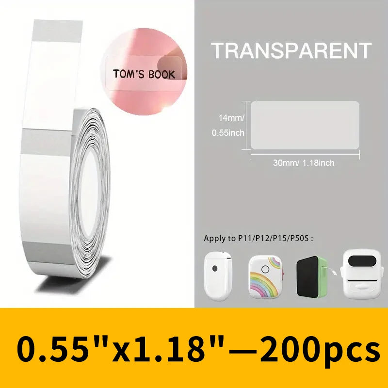 Marklife Mini Bluetooth Thermal Label Printer - Compact &amp; Portable Ink-Free Sticker Maker 200pcs 14.30