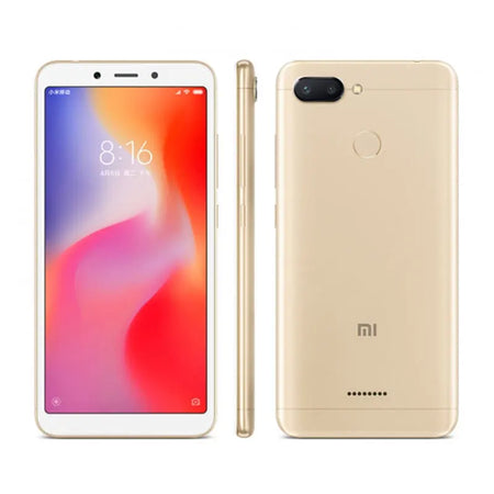 Xiaomi Redmi 6 - 5.45&quot; Full Screen, AI Face Recognition, Used Phone Gold / 3G 32G
