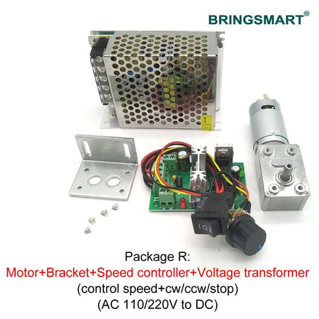 High-Efficiency JGY-395 Worm Gear Motor - Customizable 12V DC Mini Turbine
