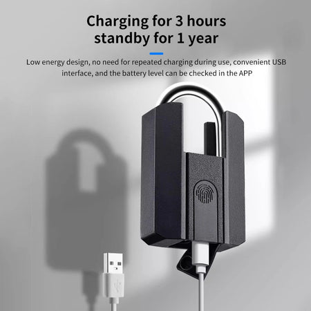 TTLOCK 916TT Fingerprint Padlock &ndash; Bluetooth App Access