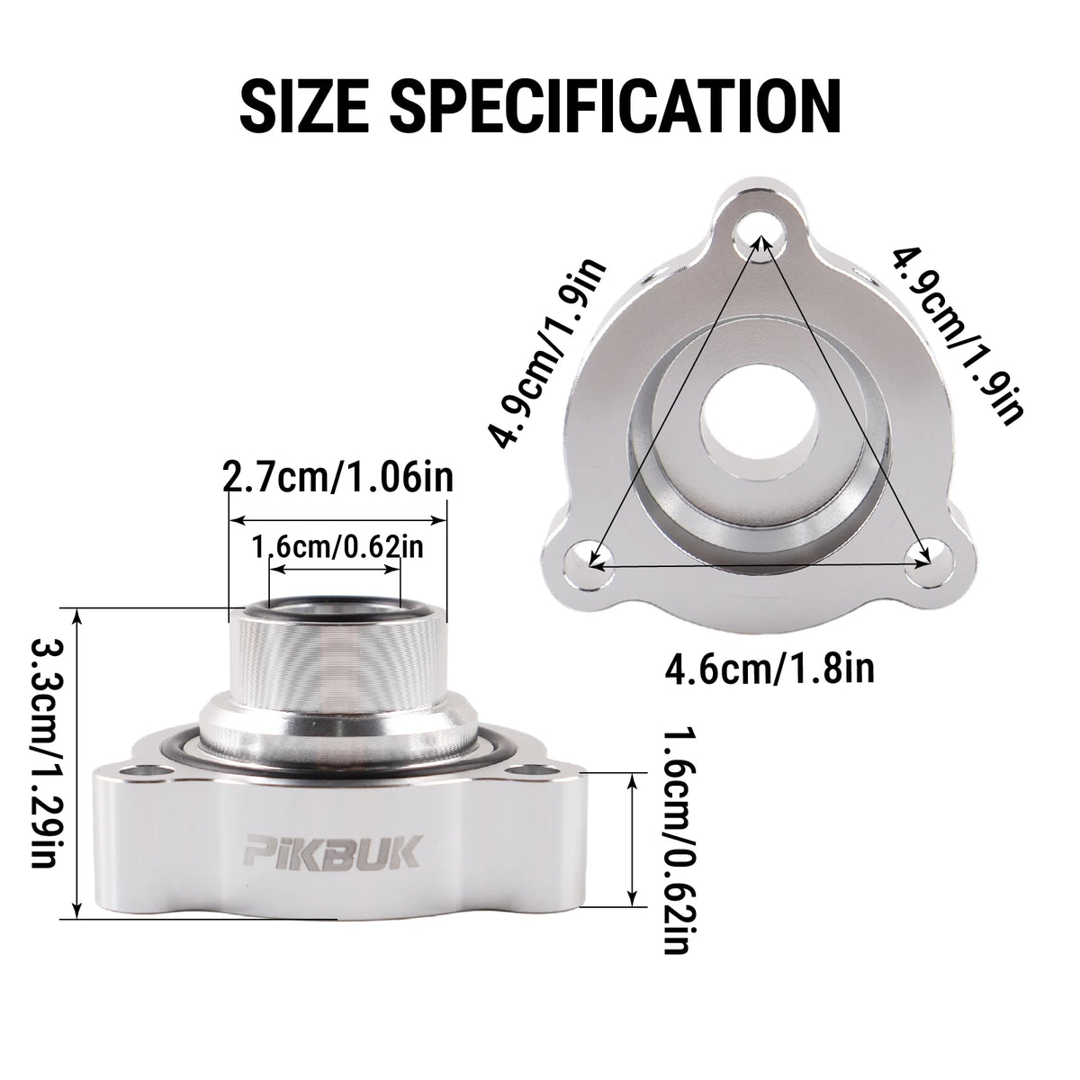 Aluminum BOV Adapter for BMW Mini Cooper S and Peugeot 1.6 Turbo by InterCyprus Trading Ltd