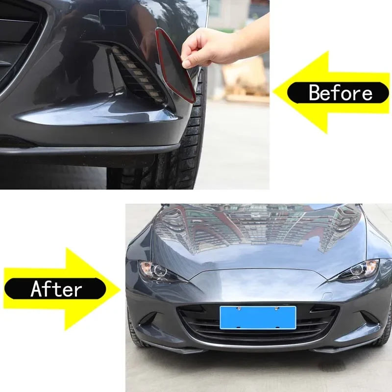 2ks ABS černé kryty mlhových světel pro Mazda MX-5 2016-2023