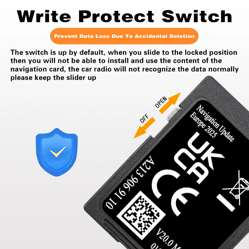 32GB A2139069110 V20 Navigation SD Card &ndash; Compatible with Mercedes GLC C E V X-Class