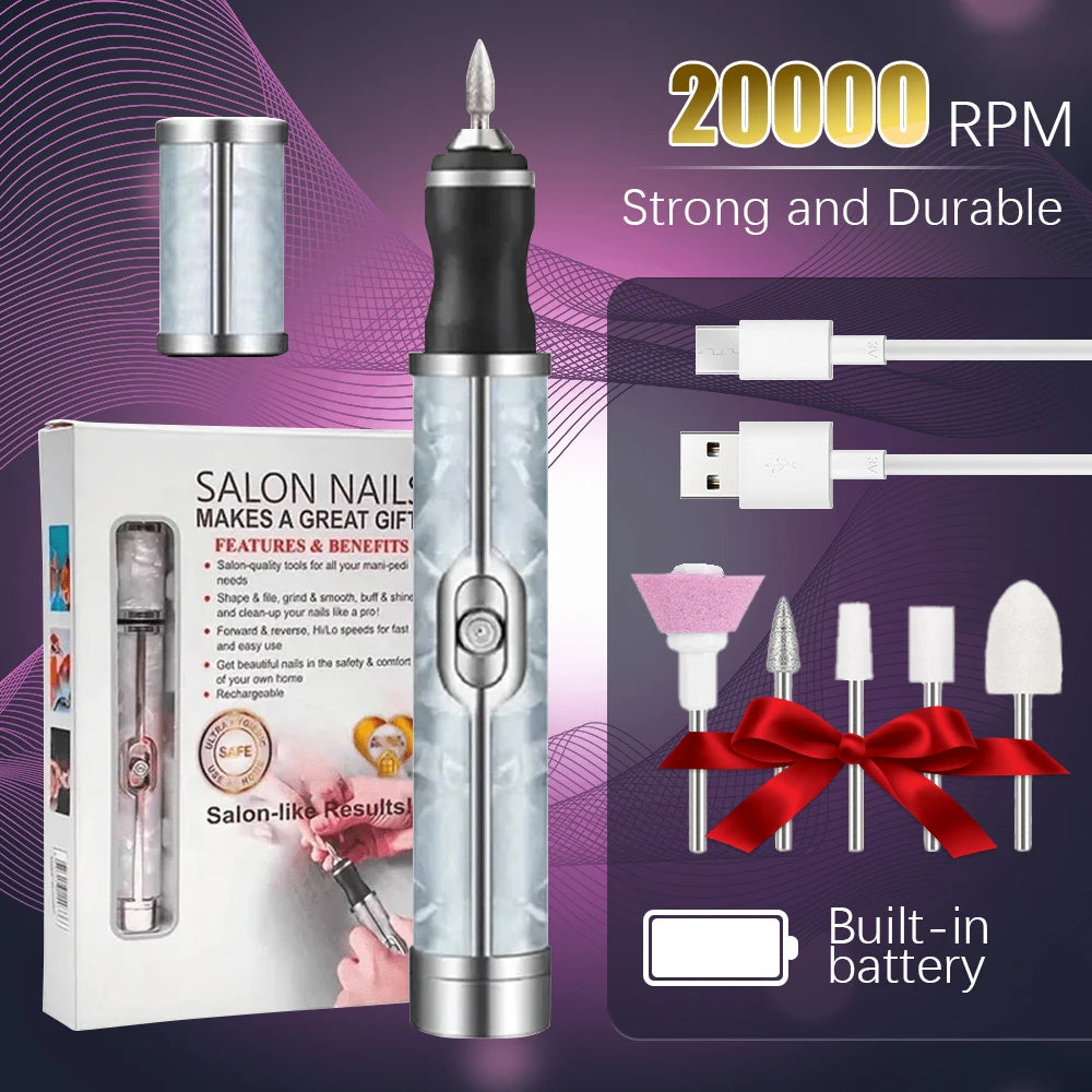 Yikoolin 20000RPM Electric Nails Drill &ndash; High Speed Tool Blue-2