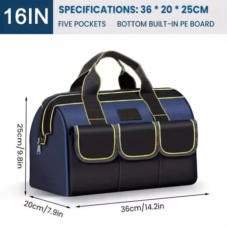 Multifunctional Tool Bag Large Capacity &ndash; Waterproof Oxford 16inch