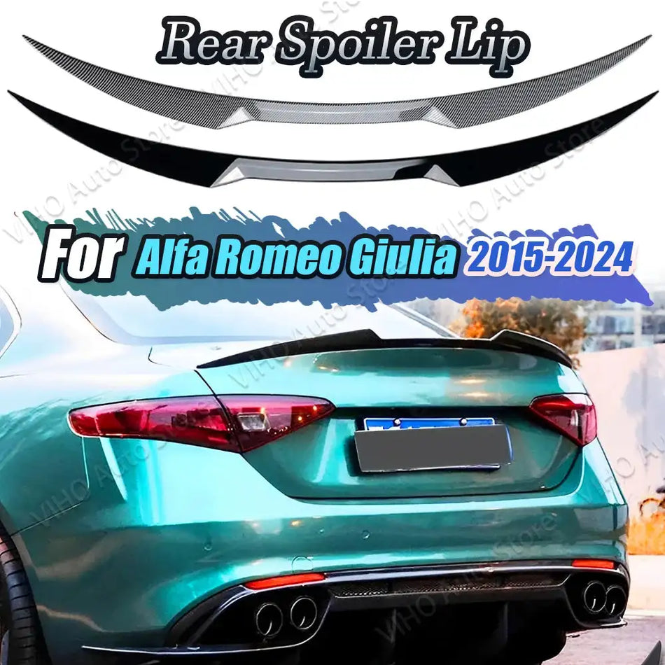 Spoiler per bagagliaio in look carbonio per Alfa Romeo Giulia 2016 2023