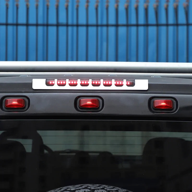 Για Hummer H2 2003-2009 Αλουμινένιο Ασημί Κάλυμμα Φωτιστικού Φρένων