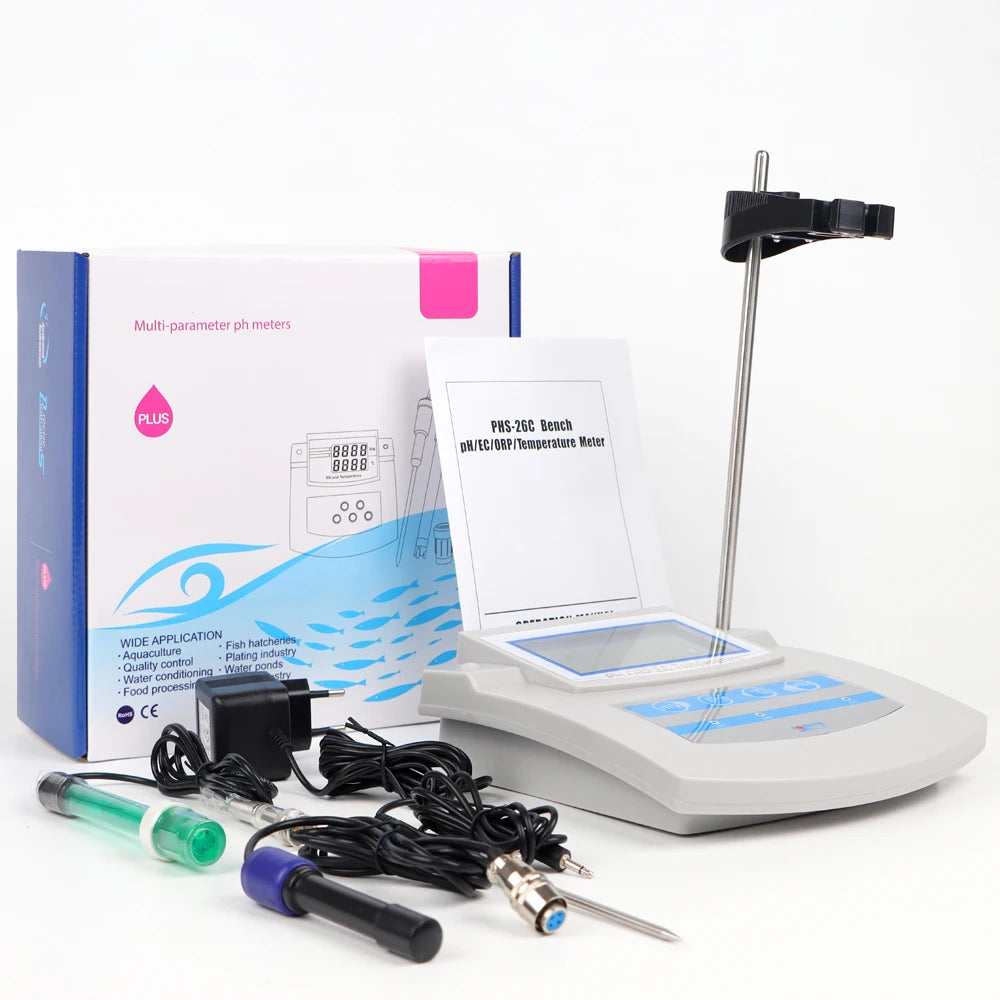 Benchtop PH Meter Auto Calibration &ndash; Fast Auto Calibration WHITE