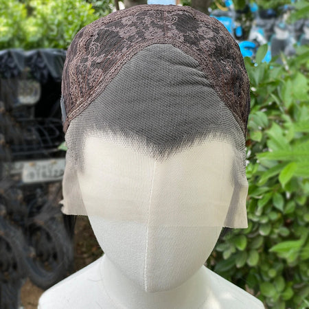 Artjosy Widow's Peak Jet Black Short Bob Lace Front Wig for Men &amp; Women