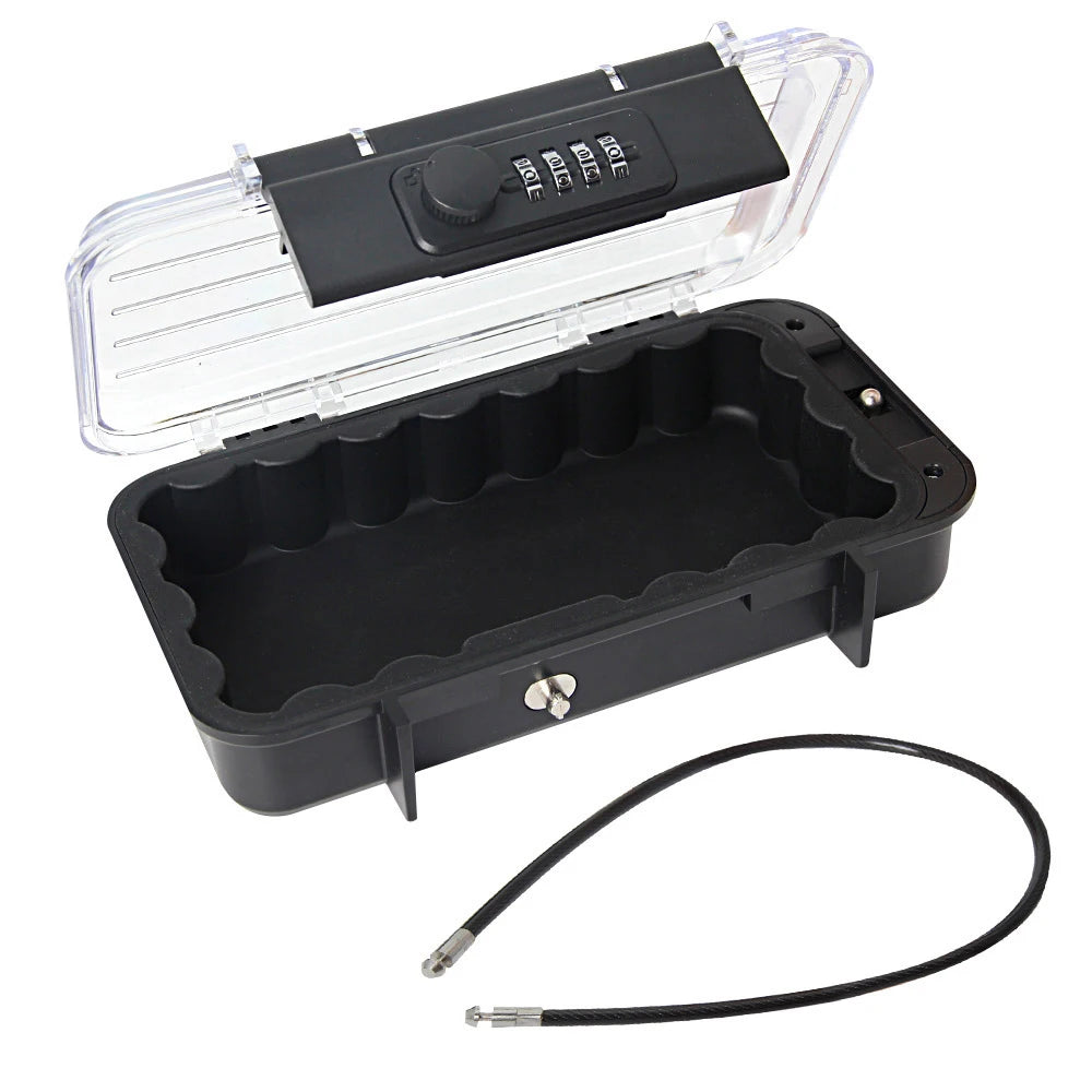 Transparent Waterproof Password Box &ndash; Removable Cable Transparent