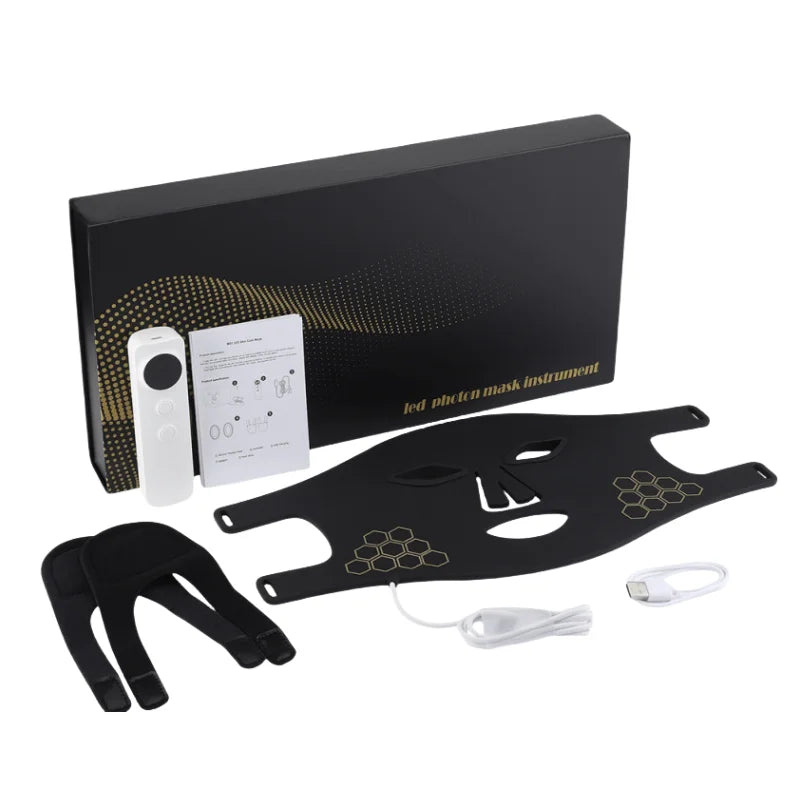 Maschera per Terapia con Luce Rossa Con 460nm 660nm 850nm LED Per Anti Invecchiamento Acrilico