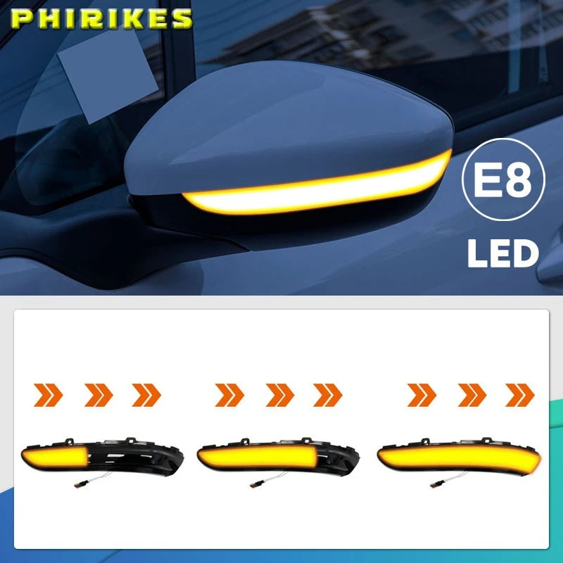 Indicatore di segnalazione laterale a freccia dinamico per Peugeot 208