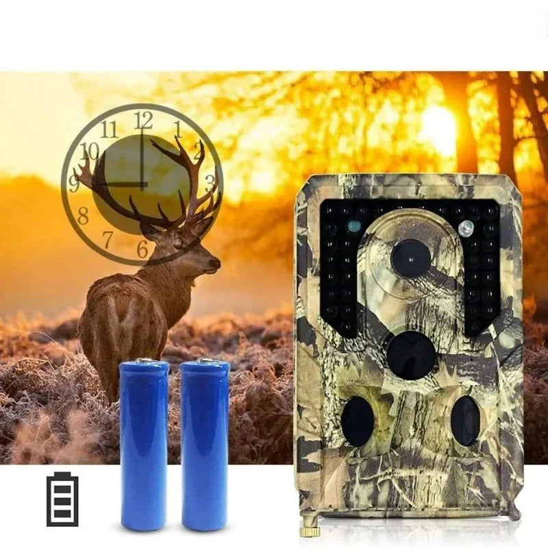 Αδιάβροχη Κάμερα Άγριας Ζωής 12MP 1080P, Νυχτερινή Όραση, Κινητήρας Ενεργοποίησης