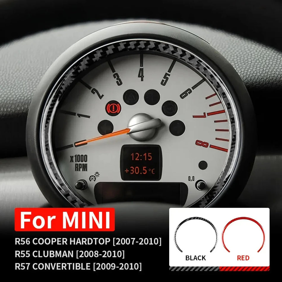 Sierframe voor snelheidsmeter van koolstofvezel voor Mini Countryman krasbestendig