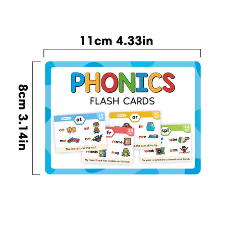 Kids Phonics Learning Cards &ndash; Engaging Vocabulary Building