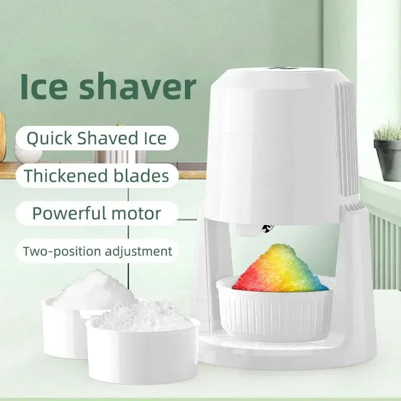 220V Small Household Ice Shaver With Two Speed Settings White / EU