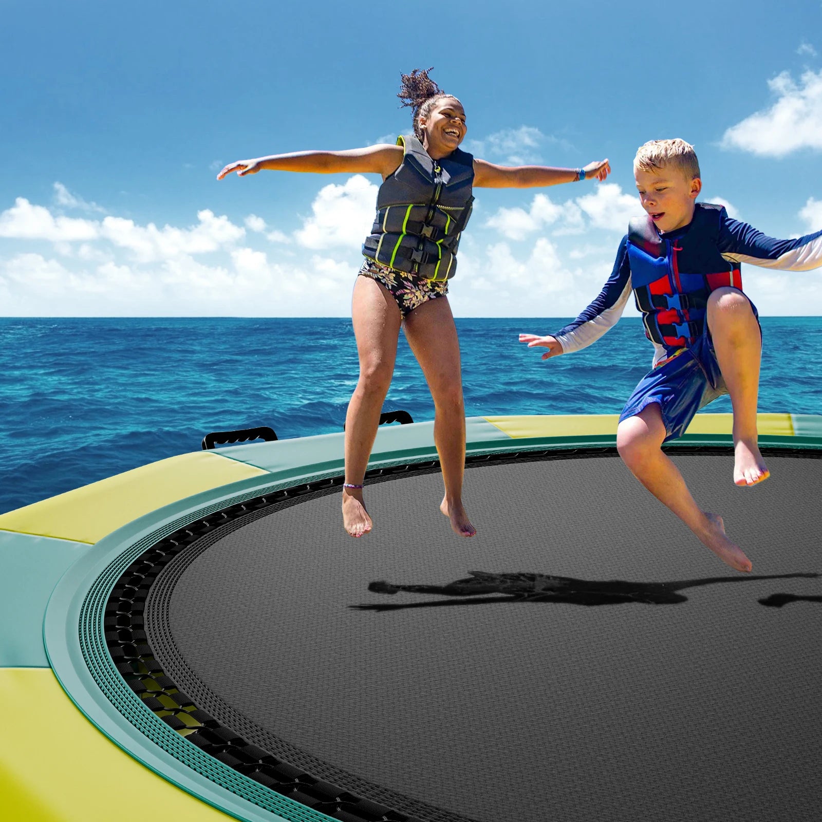 SucceBuy 12ft Inflatable Water Bouncer &ndash; Portable Trampoline