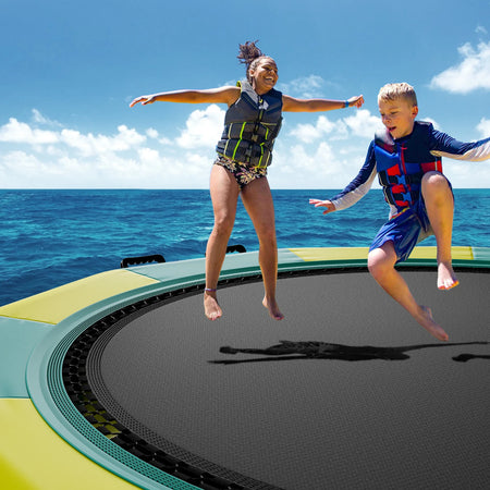 SucceBuy 12ft Inflatable Water Bouncer &ndash; Portable Trampoline